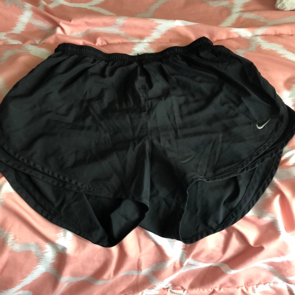 Black athletic shorts